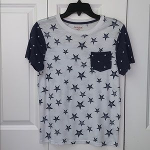 cat and jack, patriotic stars tee, navy, 12/14